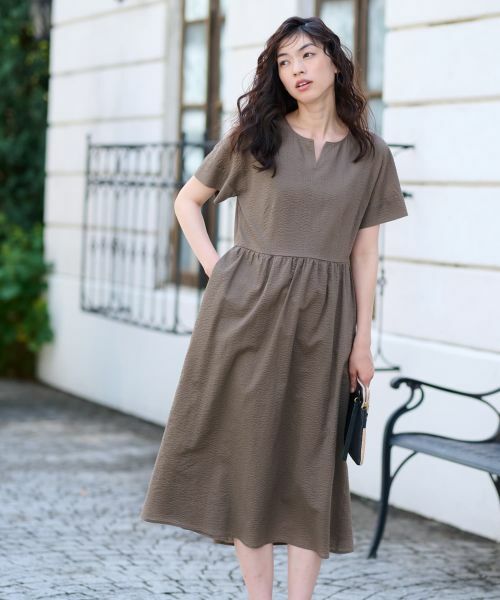 CARA O CRUZ / キャラ・オ・クルス ドレス | キーネックワンピース【CoC by CARA O CRUZ】 | 詳細2