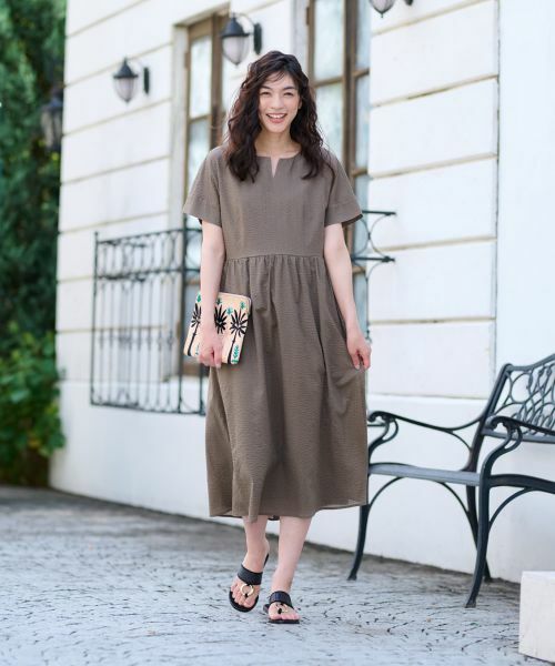 CARA O CRUZ / キャラ・オ・クルス ドレス | キーネックワンピース【CoC by CARA O CRUZ】 | 詳細4