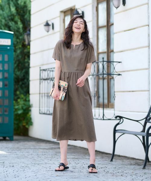 CARA O CRUZ / キャラ・オ・クルス ドレス | キーネックワンピース【CoC by CARA O CRUZ】 | 詳細5