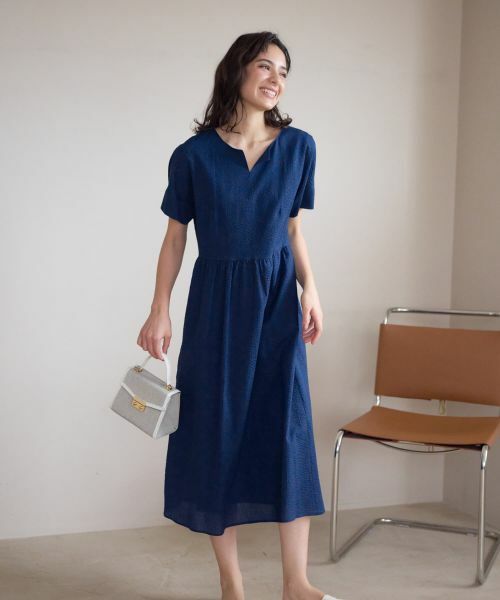 CARA O CRUZ / キャラ・オ・クルス ドレス | キーネックワンピース【CoC by CARA O CRUZ】 | 詳細8