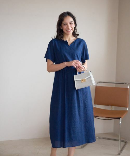 CARA O CRUZ / キャラ・オ・クルス ドレス | キーネックワンピース【CoC by CARA O CRUZ】 | 詳細9