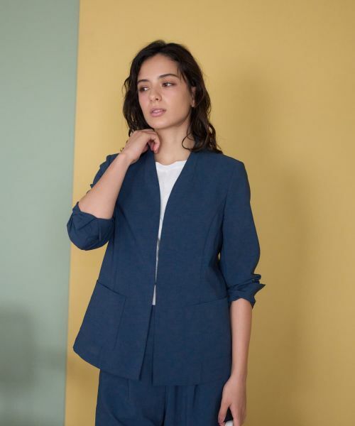 CARA O CRUZ / キャラ・オ・クルス テーラードジャケット | フロントホックジャケット【CoC by CARA O CRUZ】 | 詳細2