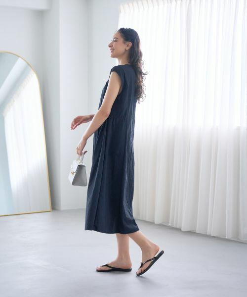 CARA O CRUZ / キャラ・オ・クルス ドレス | ウエストドロストワンピース【CoC by CARA O CRUZ】 | 詳細19