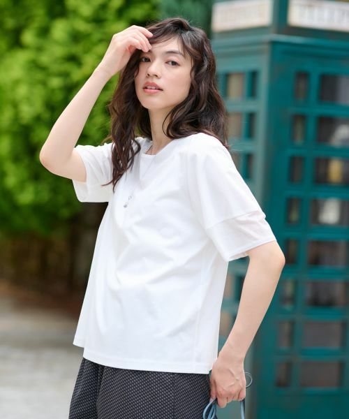 CARA O CRUZ / キャラ・オ・クルス カットソー | 切替ビッグカットソー | 詳細12