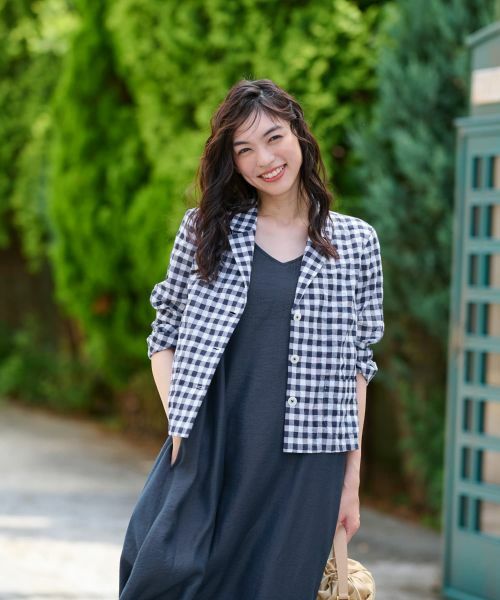 CARA O CRUZ / キャラ・オ・クルス テーラードジャケット | ギンガムチェックジャケット | 詳細1