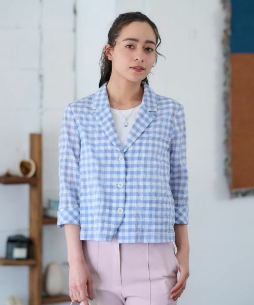 CARA O CRUZ / キャラ・オ・クルス テーラードジャケット | ギンガムチェックジャケット | 詳細12
