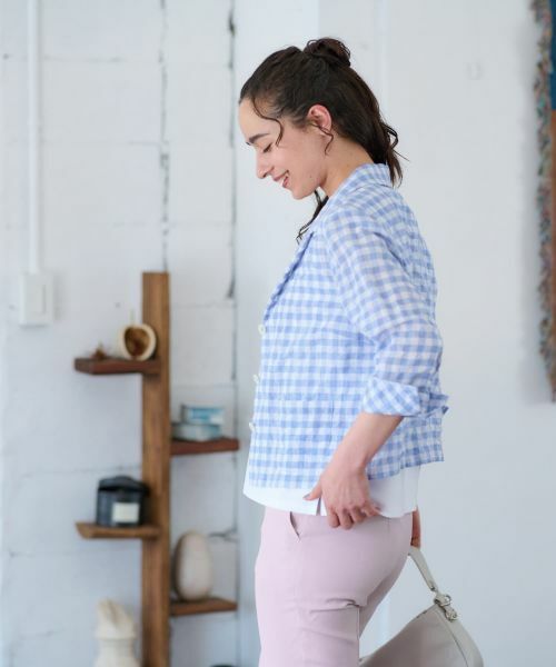 CARA O CRUZ / キャラ・オ・クルス テーラードジャケット | ギンガムチェックジャケット | 詳細15