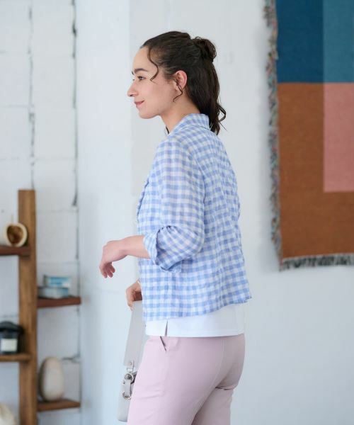 CARA O CRUZ / キャラ・オ・クルス テーラードジャケット | ギンガムチェックジャケット | 詳細16