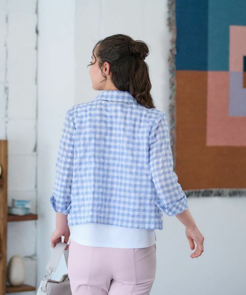 CARA O CRUZ / キャラ・オ・クルス テーラードジャケット | ギンガムチェックジャケット | 詳細18