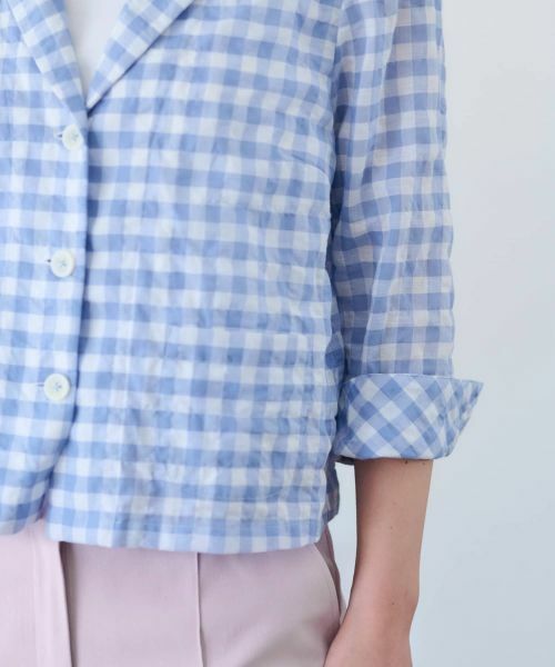 CARA O CRUZ / キャラ・オ・クルス テーラードジャケット | ギンガムチェックジャケット | 詳細26