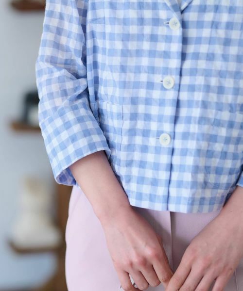 CARA O CRUZ / キャラ・オ・クルス テーラードジャケット | ギンガムチェックジャケット | 詳細28