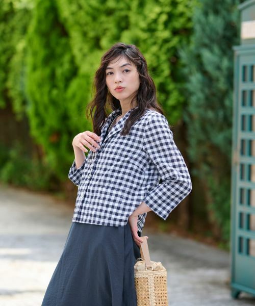 CARA O CRUZ / キャラ・オ・クルス テーラードジャケット | ギンガムチェックジャケット | 詳細3