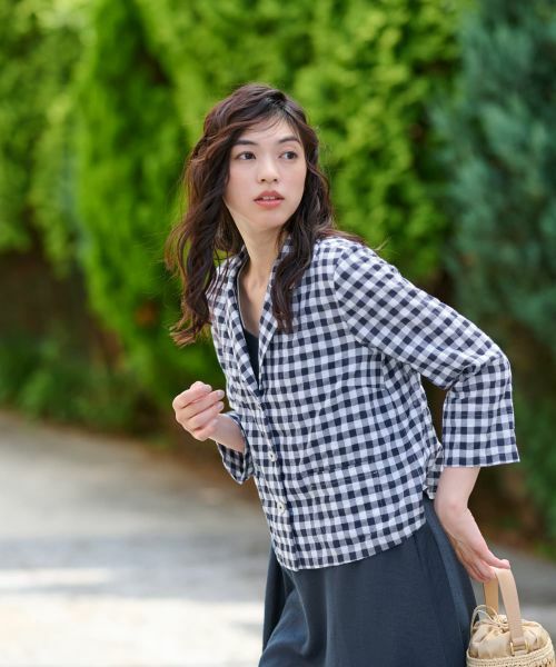 CARA O CRUZ / キャラ・オ・クルス テーラードジャケット | ギンガムチェックジャケット | 詳細4