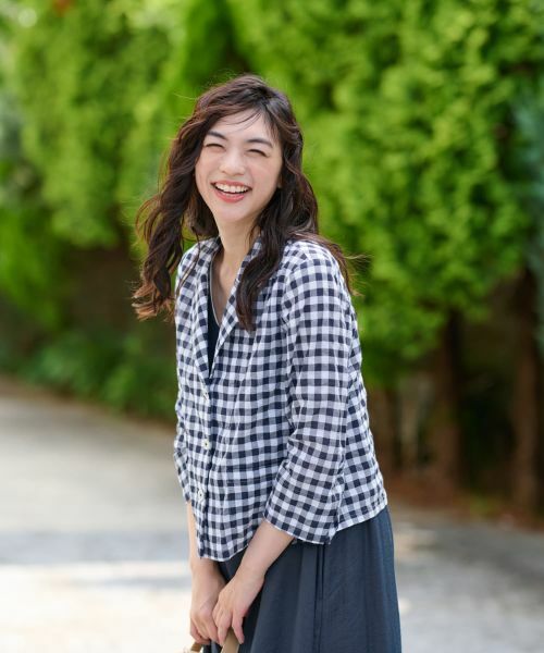 CARA O CRUZ / キャラ・オ・クルス テーラードジャケット | ギンガムチェックジャケット | 詳細5