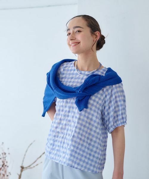 CARA O CRUZ / キャラ・オ・クルス シャツ・ブラウス | ギンガムチェックブラウス | 詳細10