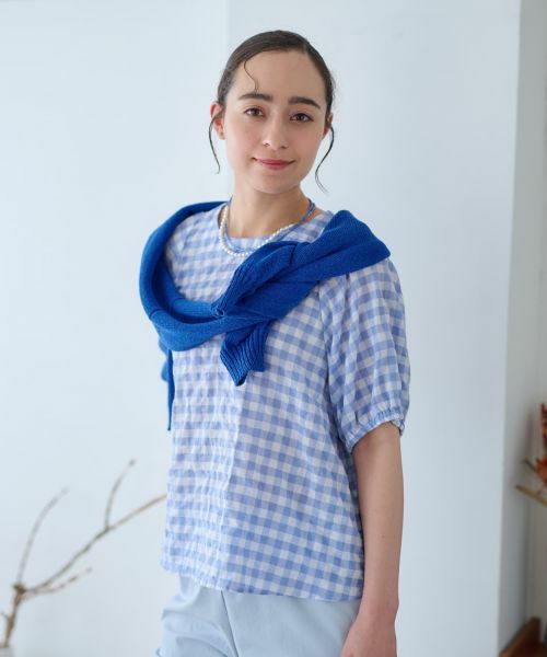 CARA O CRUZ / キャラ・オ・クルス シャツ・ブラウス | ギンガムチェックブラウス | 詳細11