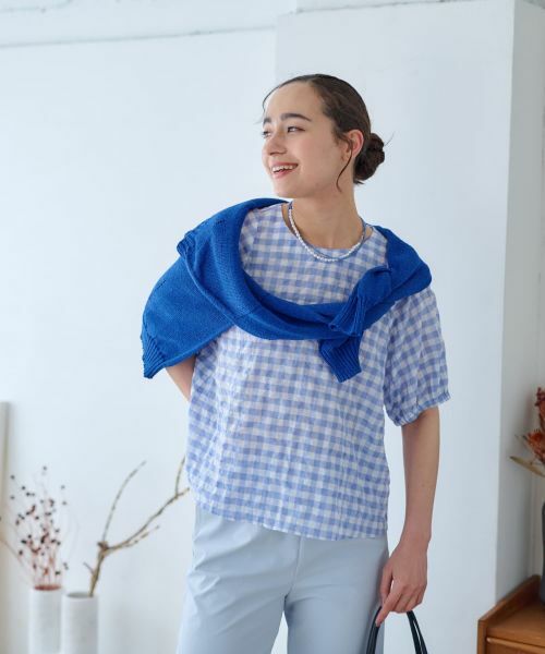 CARA O CRUZ / キャラ・オ・クルス シャツ・ブラウス | ギンガムチェックブラウス | 詳細12