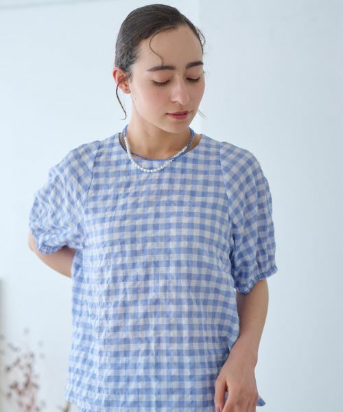 CARA O CRUZ / キャラ・オ・クルス シャツ・ブラウス | ギンガムチェックブラウス | 詳細13