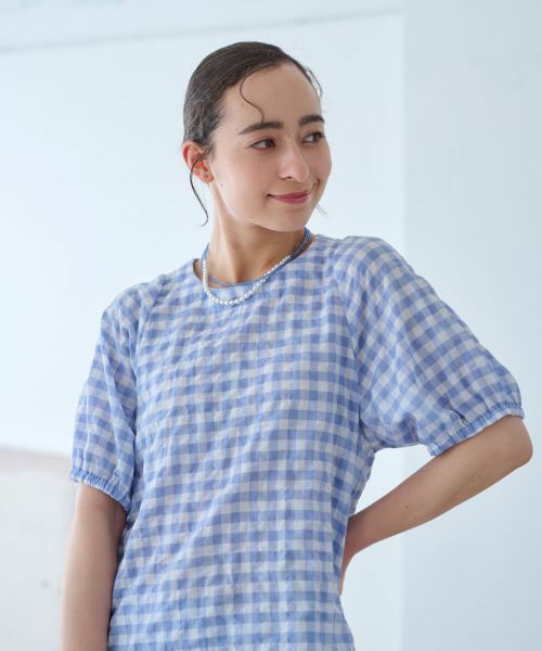 CARA O CRUZ / キャラ・オ・クルス シャツ・ブラウス | ギンガムチェックブラウス | 詳細14