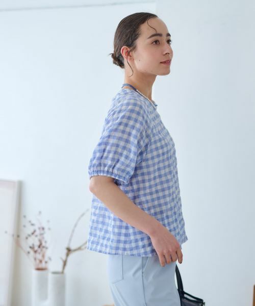 CARA O CRUZ / キャラ・オ・クルス シャツ・ブラウス | ギンガムチェックブラウス | 詳細15