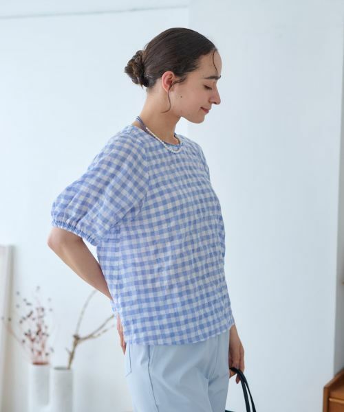 CARA O CRUZ / キャラ・オ・クルス シャツ・ブラウス | ギンガムチェックブラウス | 詳細16