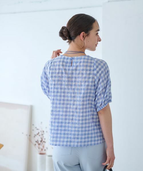 CARA O CRUZ / キャラ・オ・クルス シャツ・ブラウス | ギンガムチェックブラウス | 詳細17