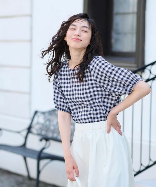 CARA O CRUZ / キャラ・オ・クルス シャツ・ブラウス | ギンガムチェックブラウス | 詳細2