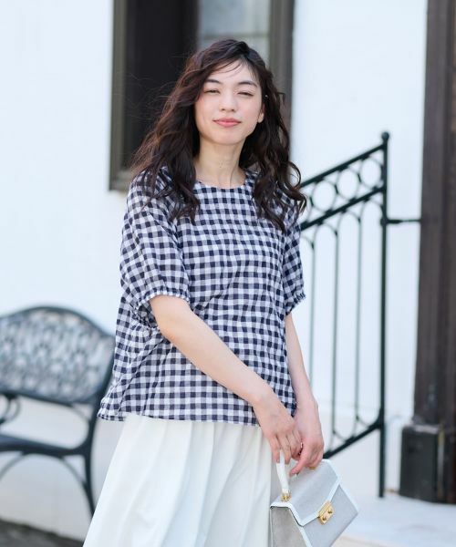 CARA O CRUZ / キャラ・オ・クルス シャツ・ブラウス | ギンガムチェックブラウス | 詳細5