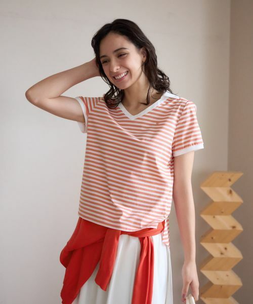 CARA O CRUZ / キャラ・オ・クルス カットソー | ボーダーカットソー | 詳細10