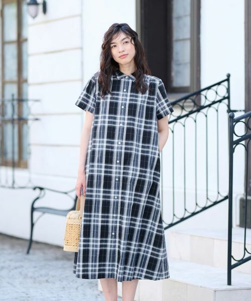 CARA O CRUZ / キャラ・オ・クルス ドレス | チェックシャツワンピース | 詳細1