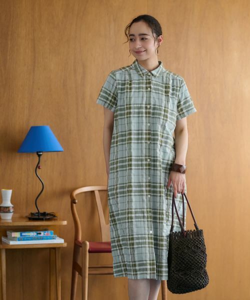 CARA O CRUZ / キャラ・オ・クルス ドレス | チェックシャツワンピース | 詳細11