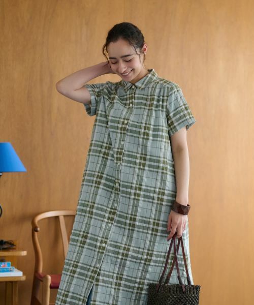 CARA O CRUZ / キャラ・オ・クルス ドレス | チェックシャツワンピース | 詳細12