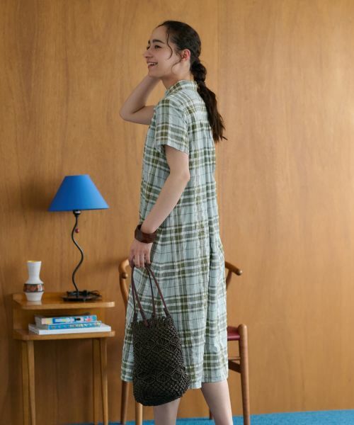 CARA O CRUZ / キャラ・オ・クルス ドレス | チェックシャツワンピース | 詳細13