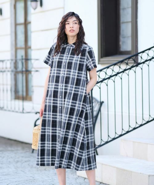 CARA O CRUZ / キャラ・オ・クルス ドレス | チェックシャツワンピース | 詳細4