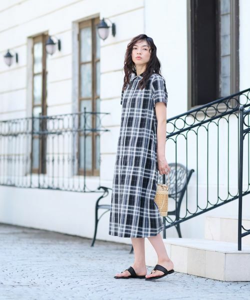 CARA O CRUZ / キャラ・オ・クルス ドレス | チェックシャツワンピース | 詳細5