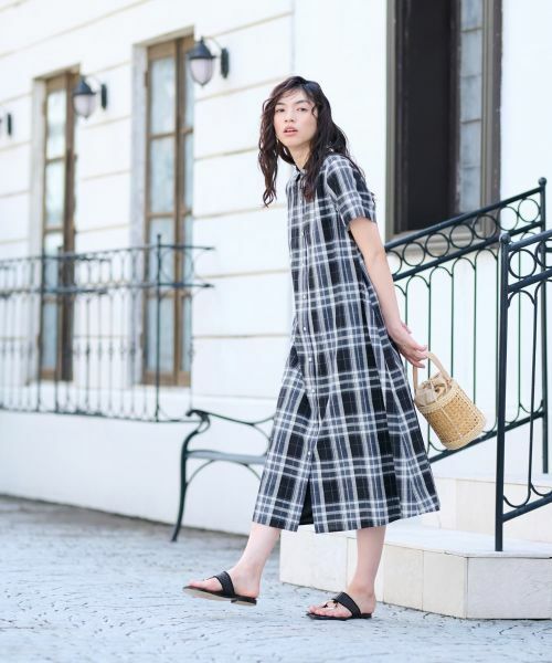 CARA O CRUZ / キャラ・オ・クルス ドレス | チェックシャツワンピース | 詳細6