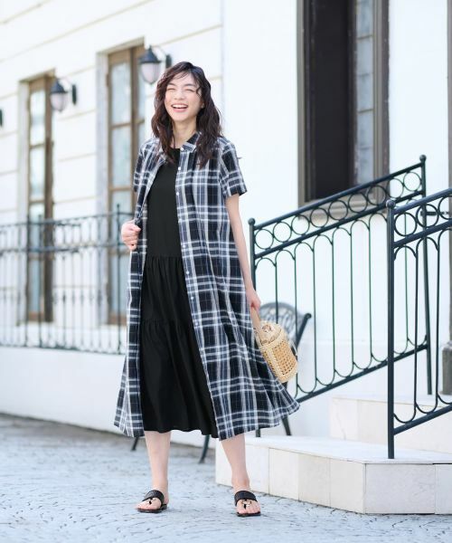 CARA O CRUZ / キャラ・オ・クルス ドレス | チェックシャツワンピース | 詳細7