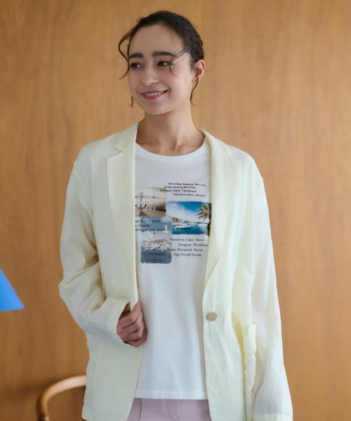 CARA O CRUZ / キャラ・オ・クルス テーラードジャケット | ブレザー(アイボリー系)