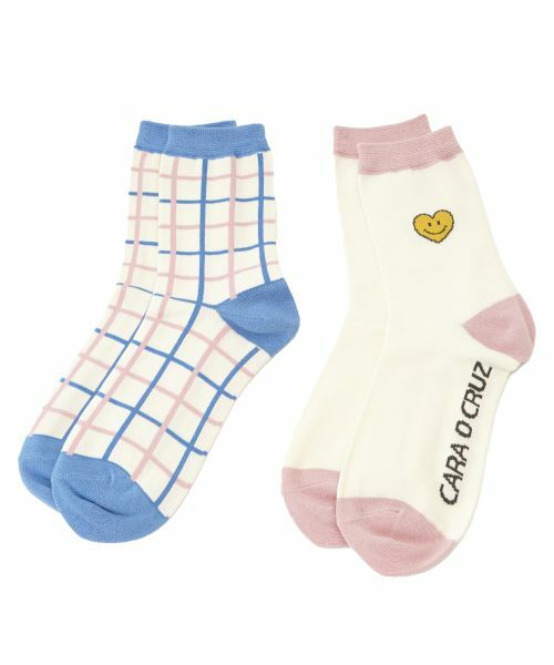 CARA O CRUZ/キャラ・オ・クルス ソックス2点セット ピンク その他