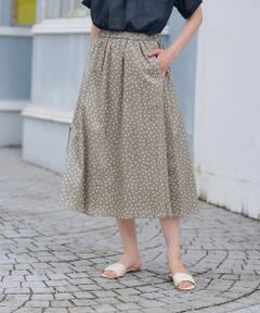 CARA O CRUZ / キャラ・オ・クルス ミニ・ひざ丈スカート | ドットフレアスカート【CoC by CARA O CRUZ】