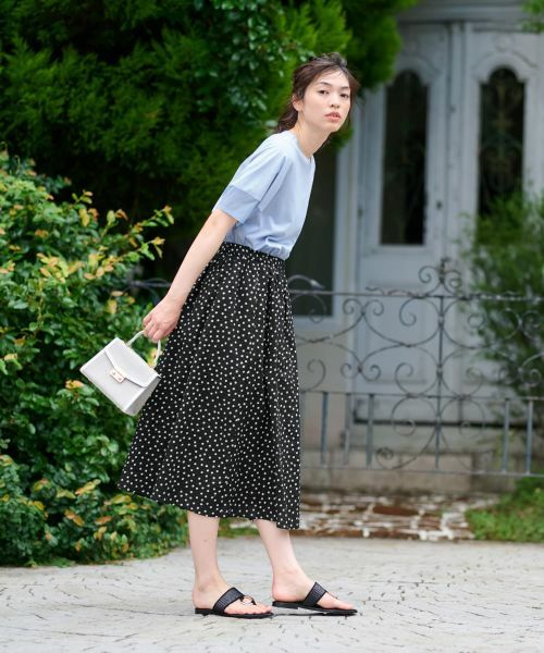 CARA O CRUZ / キャラ・オ・クルス ミニ・ひざ丈スカート | ドットフレアスカート【CoC by CARA O CRUZ】 | 詳細14