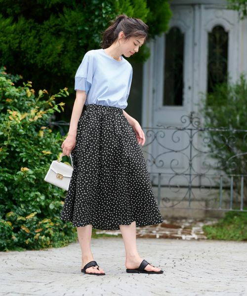 CARA O CRUZ / キャラ・オ・クルス ミニ・ひざ丈スカート | ドットフレアスカート【CoC by CARA O CRUZ】 | 詳細15