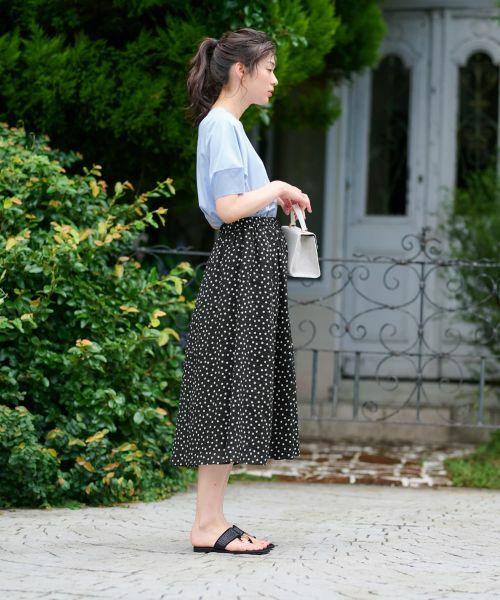 CARA O CRUZ / キャラ・オ・クルス ミニ・ひざ丈スカート | ドットフレアスカート【CoC by CARA O CRUZ】 | 詳細16