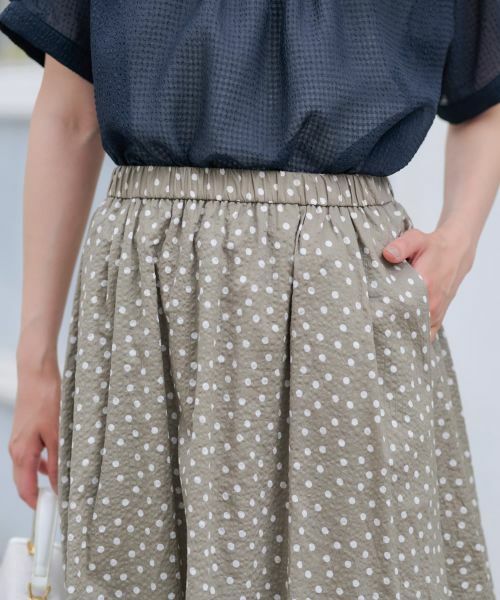 CARA O CRUZ / キャラ・オ・クルス ミニ・ひざ丈スカート | ドットフレアスカート【CoC by CARA O CRUZ】 | 詳細19