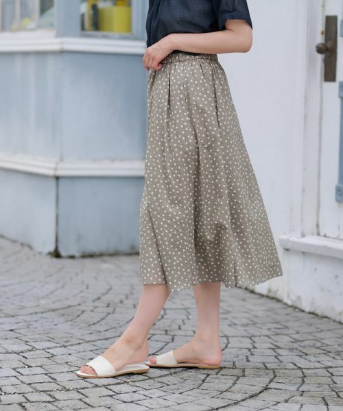 CARA O CRUZ / キャラ・オ・クルス ミニ・ひざ丈スカート | ドットフレアスカート【CoC by CARA O CRUZ】 | 詳細2