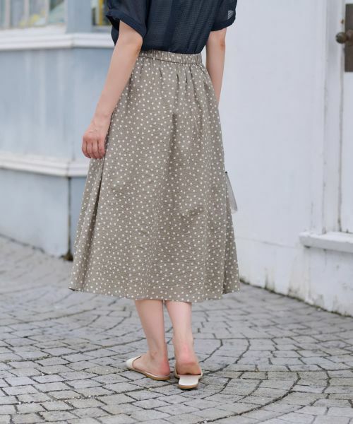 CARA O CRUZ / キャラ・オ・クルス ミニ・ひざ丈スカート | ドットフレアスカート【CoC by CARA O CRUZ】 | 詳細3