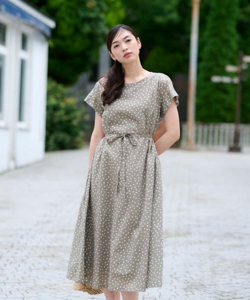 CARA O CRUZ / キャラ・オ・クルス ドレス | ドットフレアワンピース【CoC by CARA O CRUZ】 | 詳細1