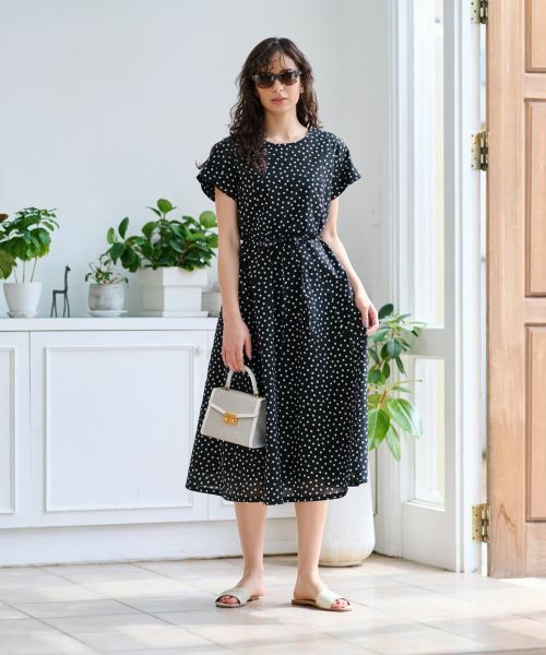 CARA O CRUZ / キャラ・オ・クルス ドレス | ドットフレアワンピース【CoC by CARA O CRUZ】 | 詳細14