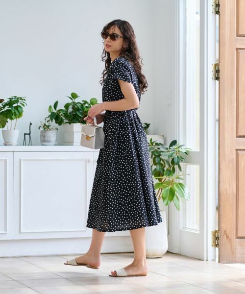 CARA O CRUZ / キャラ・オ・クルス ドレス | ドットフレアワンピース【CoC by CARA O CRUZ】 | 詳細18