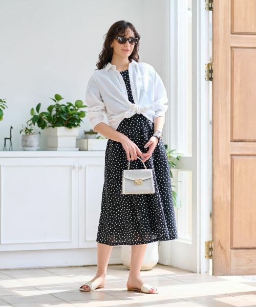 CARA O CRUZ / キャラ・オ・クルス ドレス | ドットフレアワンピース【CoC by CARA O CRUZ】 | 詳細21